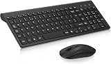 Cimetech Wireless Keyboard and Mouse 2.4G Ultra-Thin UK QWERTY Black view 1