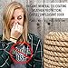 SGT KNOTS Twisted Manila Rope - Natural 3 Strand Fiber Hemp Rope for Indoor and Outdoor Use - Multipurpose Manila Rope for Crafts, DIY Projects, Home Decorating, Climbing - 1/2 in x 100 ft