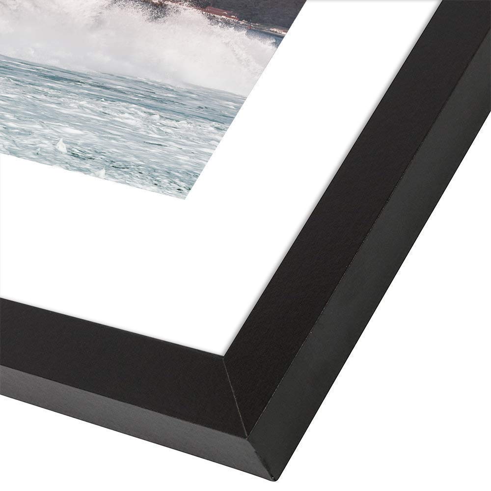 11 x 14 Picture Frames with Real Wood and Real Glass, for 11x14 Without Mats or 8.5x11 with Mats,Set of 4