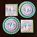 WERNNSAI Llama Party Supplies - Disposable Alpaca Themed Tableware Set for Girls Kids Birthday Dinner Dessert Plates and Napkins Serves 16 Guests 48PCS
