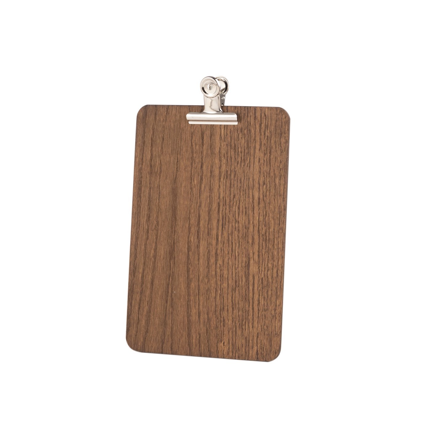 Chalkboards UK Clipboard with Silver Clip, Wood, Dark Oak,A5 (26.2 x 18 x 1cm)