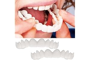 GORM Fake Teeth Denture Teeth Temporary Snap On Veneers Cover The Imperfect Teeth Fix Confident Smile