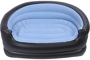 Inflatable Couch for Camping and Home, Inflatable Chair for Adults, Portable Blow Up Couch Lounger Air Sofa Air Mattress for 