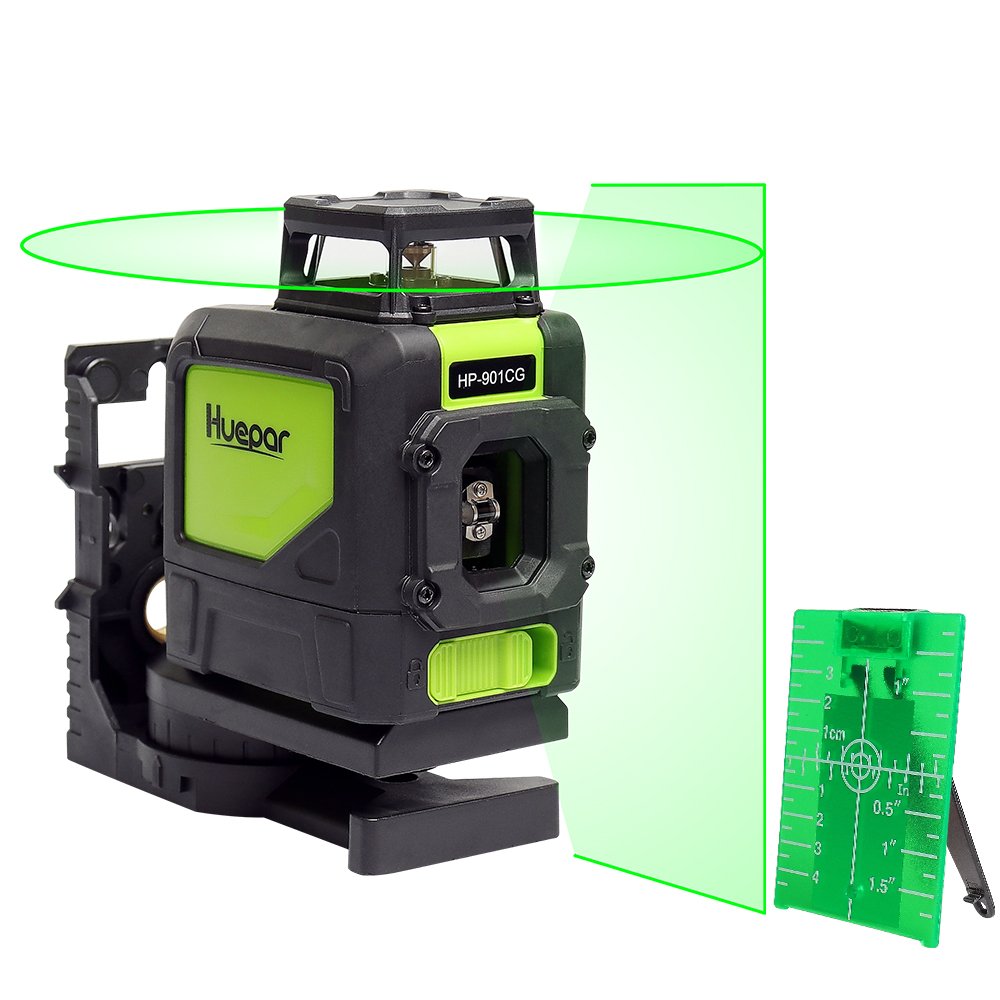 Levelsure CG Nivel Láser de Líneas Verdes Silencioso Horizontal y Vertical hasta