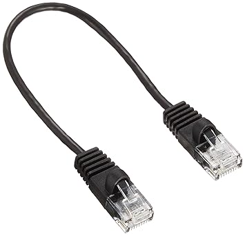 【クリックでお店のこの商品のページへ】ミヨシMCO カテゴリ-6スリムLANケ-ブル 15cm 黒 TWS-61BK