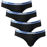 HOOFESAN Mens Modal Microfiber Underwear Briefs Low Rise Support Brief Elastic Waistband Briefs Underpants 4 Pack