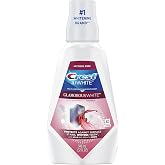 Crest 3D White Glamorous White Mouthwash, Alcohol Free Multi-Care Whitening Mouthwash, Arctic Mint, 32 fl oz (946 mL)