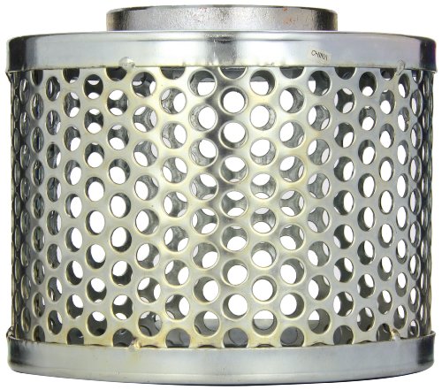 PT Coupling Carbon Steel Round Hole Pump Suction Strainer, 3" - Thumbnail 2