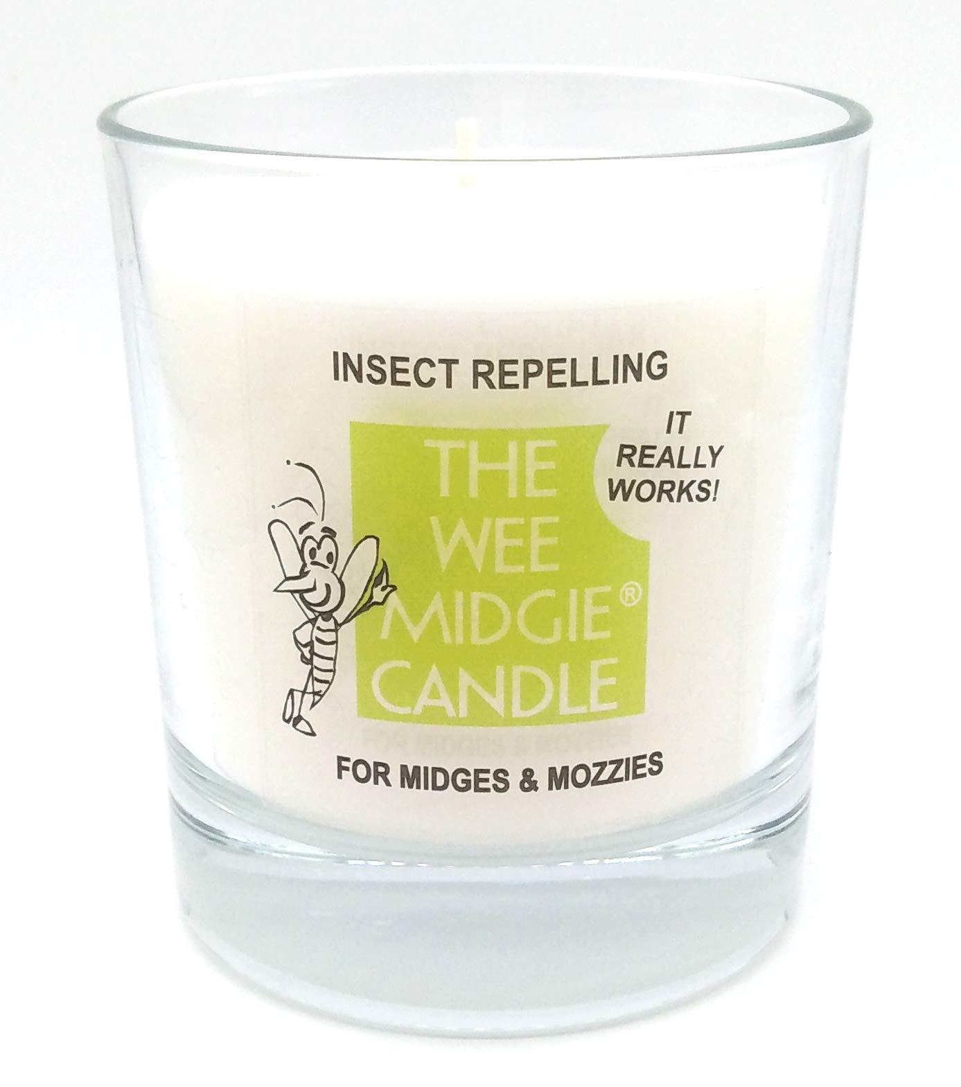 Insect Repelling - The Wee Midgie Lavender & BOG Myrtle Candle JAR for Midges & Mozzies - Midge & Mosquito Repellent Candle - 40 Hour Burn Time
