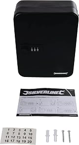Silverline 542519 20 Key Cabinet 3 Digit Combination Steel Heavy Duty view 3