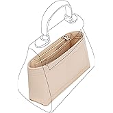 Lckaey purse insert for kelly 25 bag organizer insert bags organizerY074Khaki-S