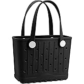 CXY Rubber Tote Bag Small Beach Bag Waterproof Beach Tote Washable Travel Handbag for Sport Boat Market Outdoor