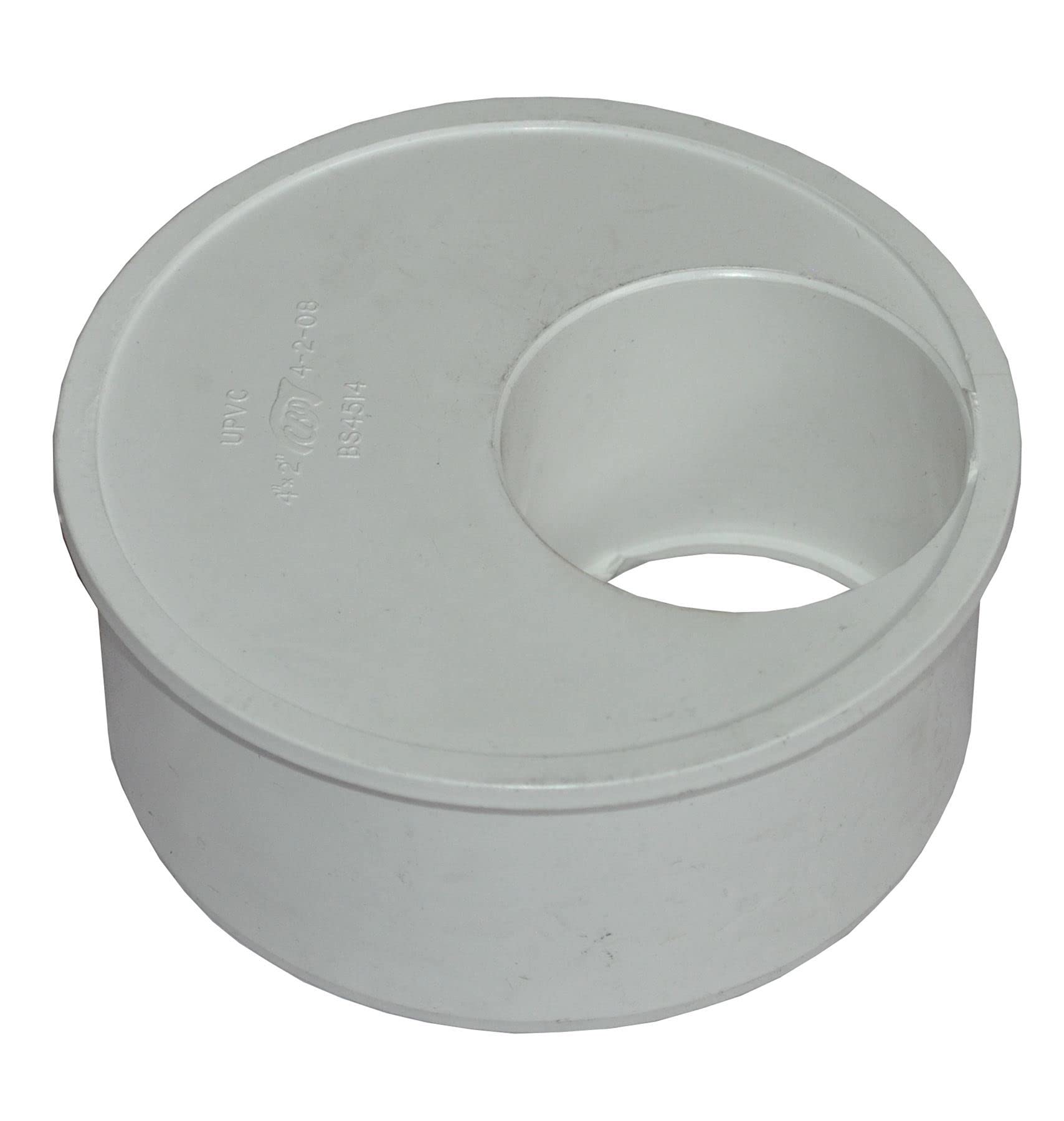 110mm Solvent Soil Pipe to 50mm Reducer - White