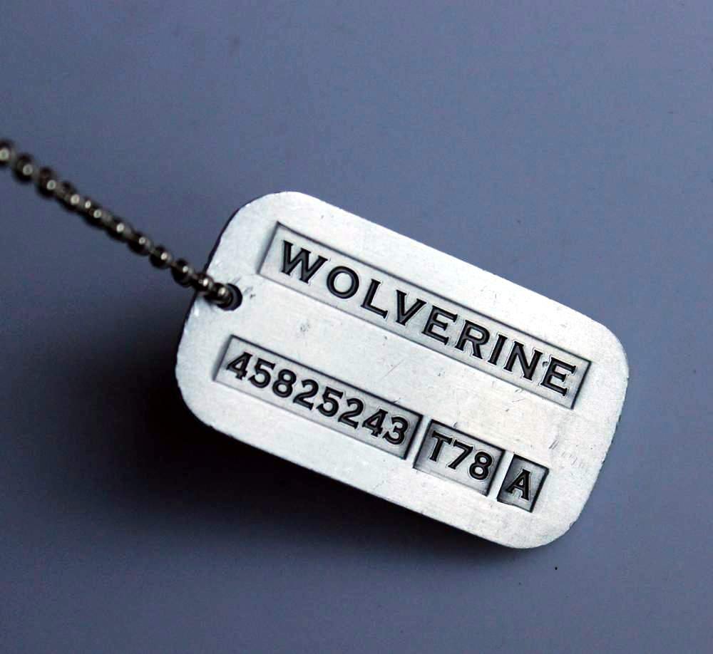 Tojwi Male Cool Kpop X-Men Wolverine Necklace Vintage Weapon-X Dog Tags Pendant - Fashion Design: Beauty