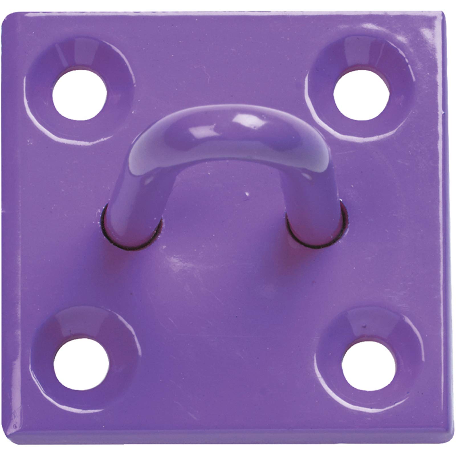 Perry Equestrian 512-PP0000PU 50 mm x 50 mm no.512/PP Chain Staple on Plate-Pack of 2 prepacked, Purple