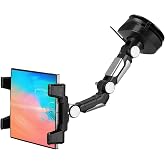 5-in-1 Car Phone Holder &amp; Tablet Mount, Universal Dashboard Windshield Suction Cup Stand with 360&deg; Rotation, compatible with iPhone, Samsung Z Fold 7/6/5, All Foldable Phones and 4.7-12.9" iPad