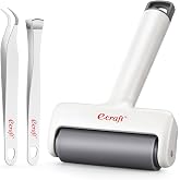 Ecraft Brayer Roller &amp; Mat Remover Tool Set for Cricut/Silhouette/Brother | for Heat Transfer Vinyl, Fabric, Stencil &amp; Printmaking