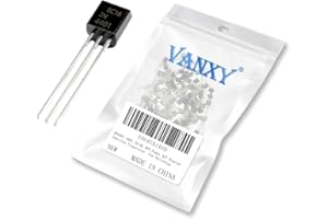 VANXY 100PCS 2N4401 4401 TO-92 NPN Power BJT Bipolar Junction Transistor, for Switching