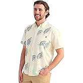 HUK Mens Kona Pattern Short Sleeve Fishing Button Down Shirt