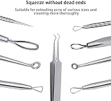 SHW 5Pcs Blackhead Remover Tool Set with Case - Stainless Steel Acne Extractor view 4