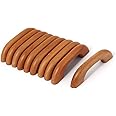Aexit Cupboard Closet Cabinet Hardware Drawer Wooden Wood Pull Handle Bar 64mm Hole Distance Pulls 10 Pcs