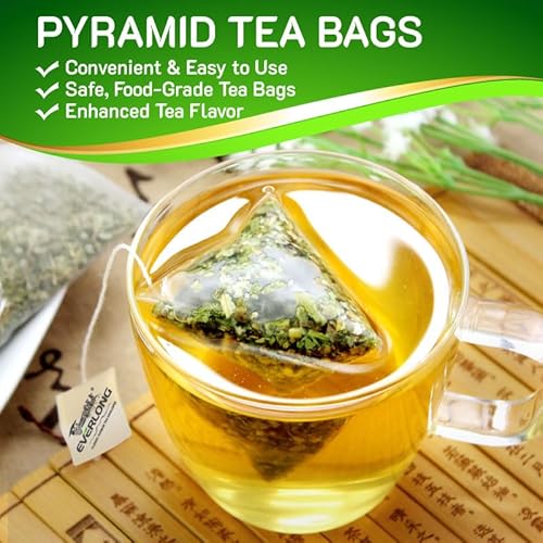 EVERLONG Lung Detox Tea - 14 Herbal Tea Bags With Mullein, Thyme & Ginseng For Respiratory Health
