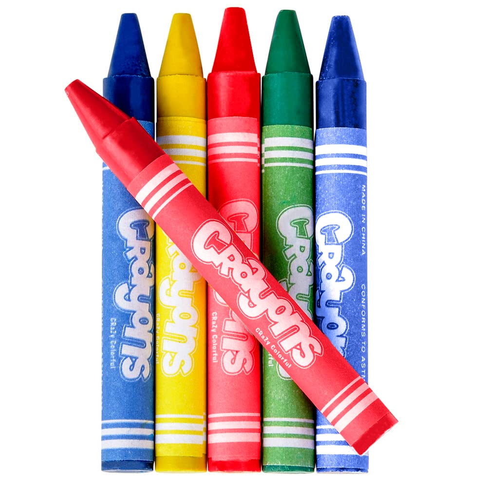 Bedwina Bulk Crayons - 576 Crayons - Case of 144 4-Packs, Premium Colors Bulk School Supplies for Kids and Toddlers Non-Toxic for Party Favors, Restaurants, Goody Bags, Stocking Stuffers