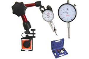 Türlen Dial Indicator/Test Indicator/Mini Magnetic Base Fine Adjustment Set in Fitted Case