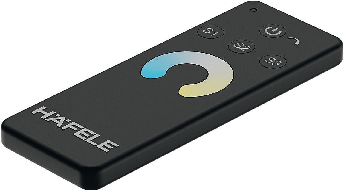 Hafele LED Remote Control For MultiWhite Mixer, 12/24 V, Black Hubs & Controllers,Home