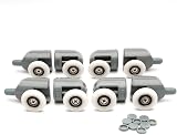 DTXLX 8 Pcs Shower Door Rollers 25mm Stainless Steel Sliding Wheel Replacement view 6