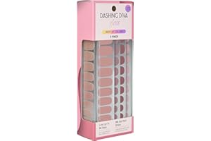 Dashing Diva Gloss Nail Strips 5-in-1 Kit - Best of Nudes - UV Free, Chip Resistant, Long Lasting Gel Nail Stickers - Contains 110 wraps, 5 prep pads, 2 nail files