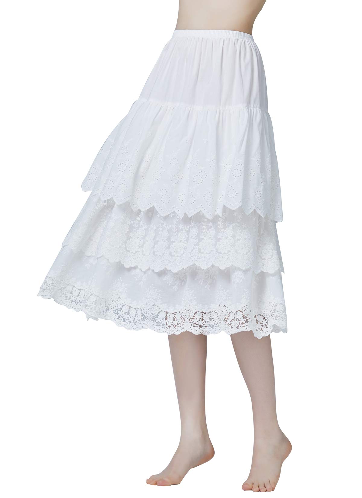 Beautelicatehalf Slip Underskirt 100 Cotton Petticoat Women