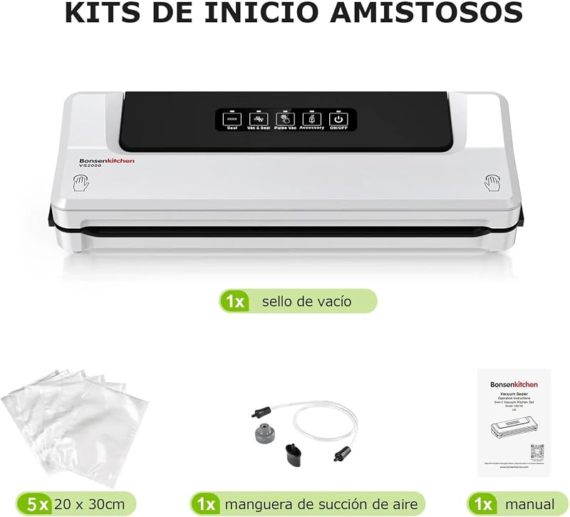 Envasadora al Vacío, 4 Modos de Funcionamiento, VS2000 — foto 5 de 8