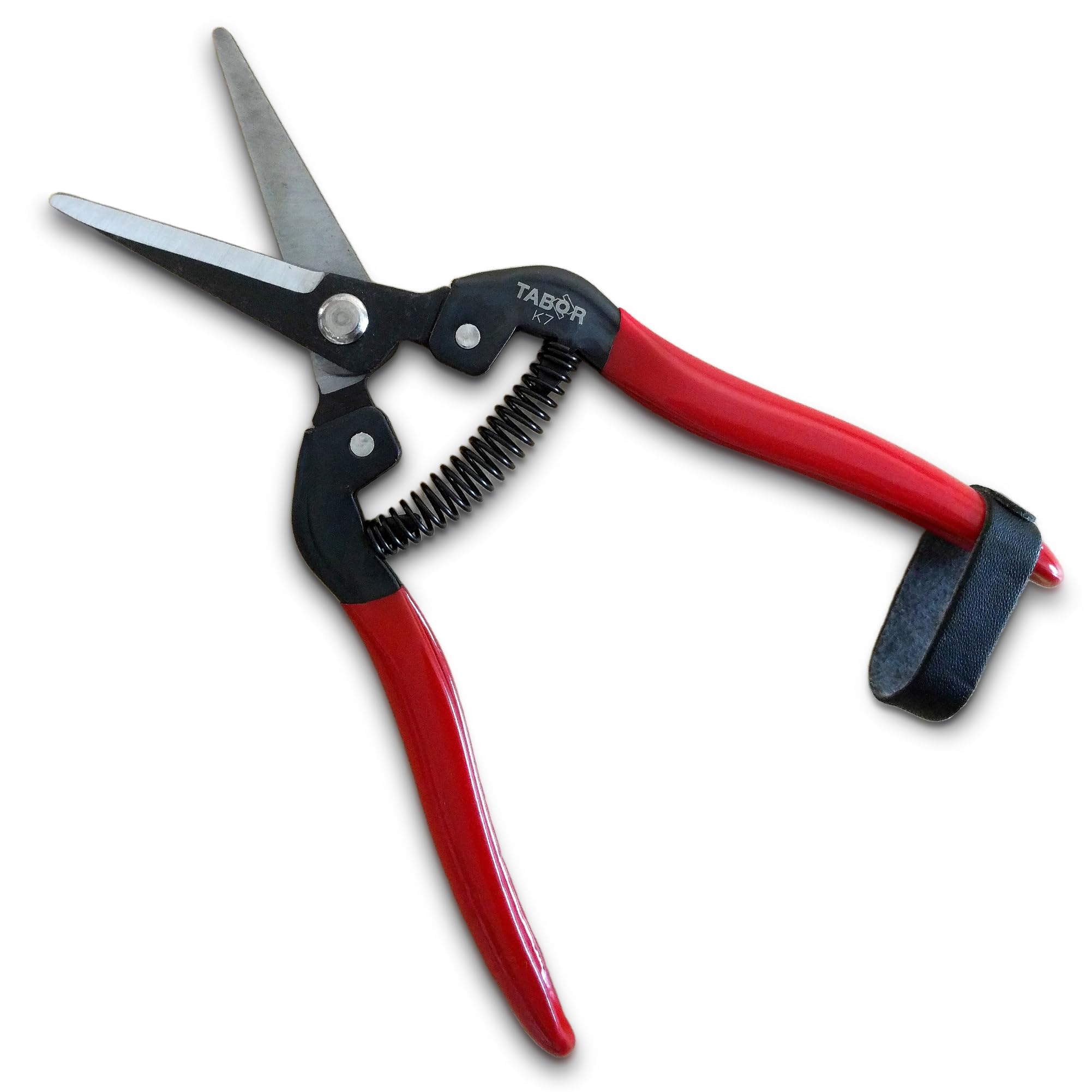TABOR TOOLS Straight Pruning Shears, Florist Scissors, Multi-Tasking Garden Snips for Arranging Flowers, Trimming Plants and Harvesting Herbs, Fruits or Vegetables (K7E Carbon Steel Blades)