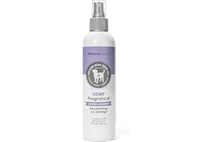 Petkin Hemp Fragrance for Dogs and Cats - with Hemp Oil & Calming Lavender Extract, 8 oz - Soothes, Calms & Conditions - Keeps Pet Smelling Great - for Home, Travel & Use on Pet Bedding