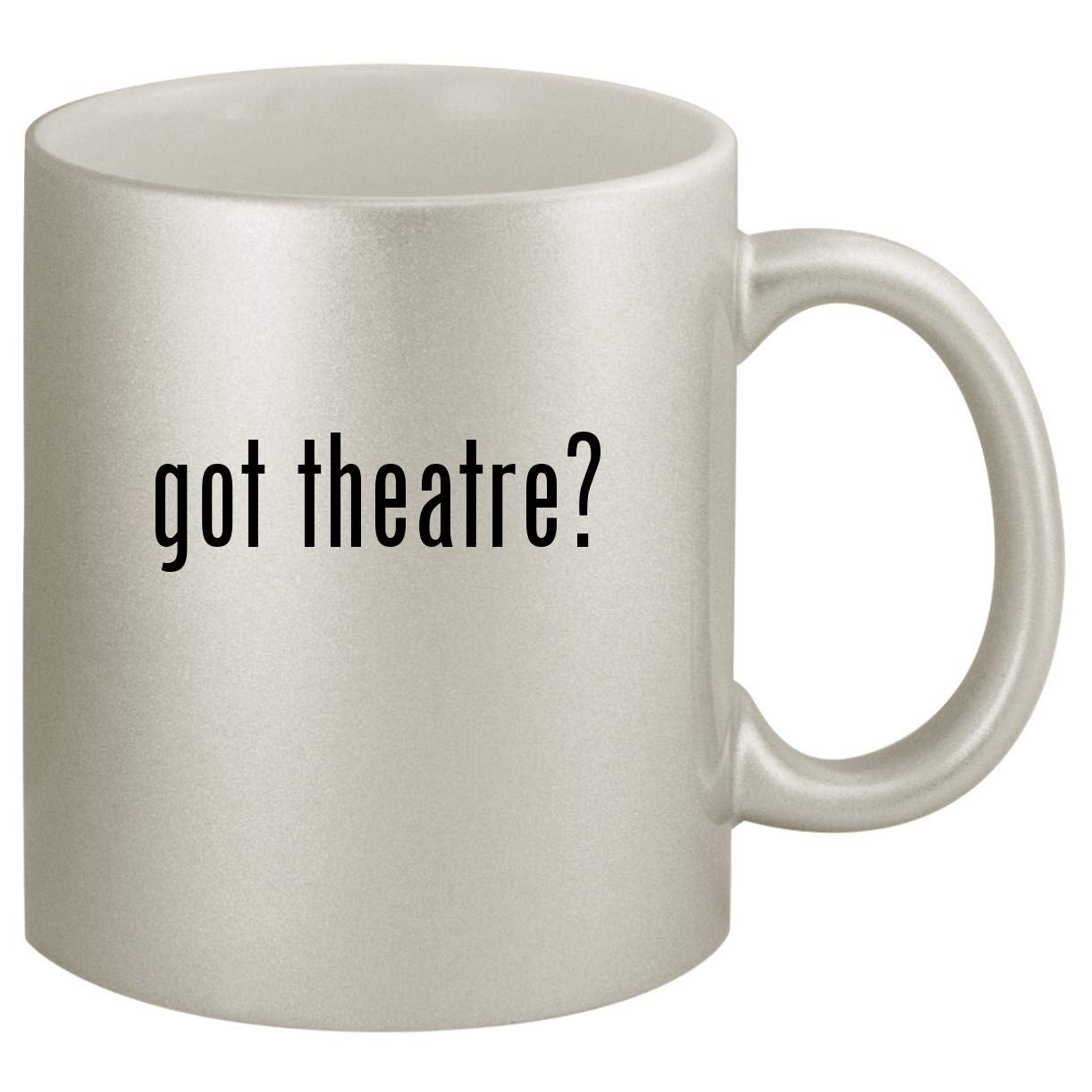 got theatre? - Ceramic 11oz Silver Coffee Mug, Silver
