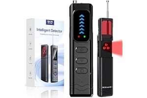 Hidden Camera Detector for Travel 4-in-1 RF Signal Hidden Bug GPS Tracker Detector Vibration Alarm with LED Lights 25Hr Batte