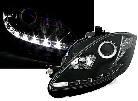 AD Tuning GmbH & Co. KG Scheinwerfer Set mit LED Tagfahrlicht Optik in Schwarz
