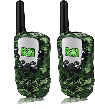 Amazon Xuanshuo 子供トランシーバー おもちゃギフト 特定小電力トランシーバー Led懐中電灯 無線通信機 低放射 2台セット Xuanshuo 特定小電力トランシーバー