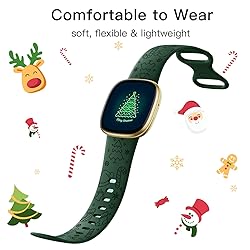 Christmas Engraved Band Compatible with Fitbit