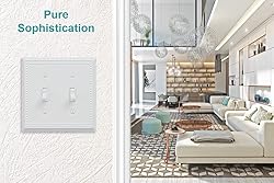 OKAWYC Double Toggle Light Switch Cover Belaire