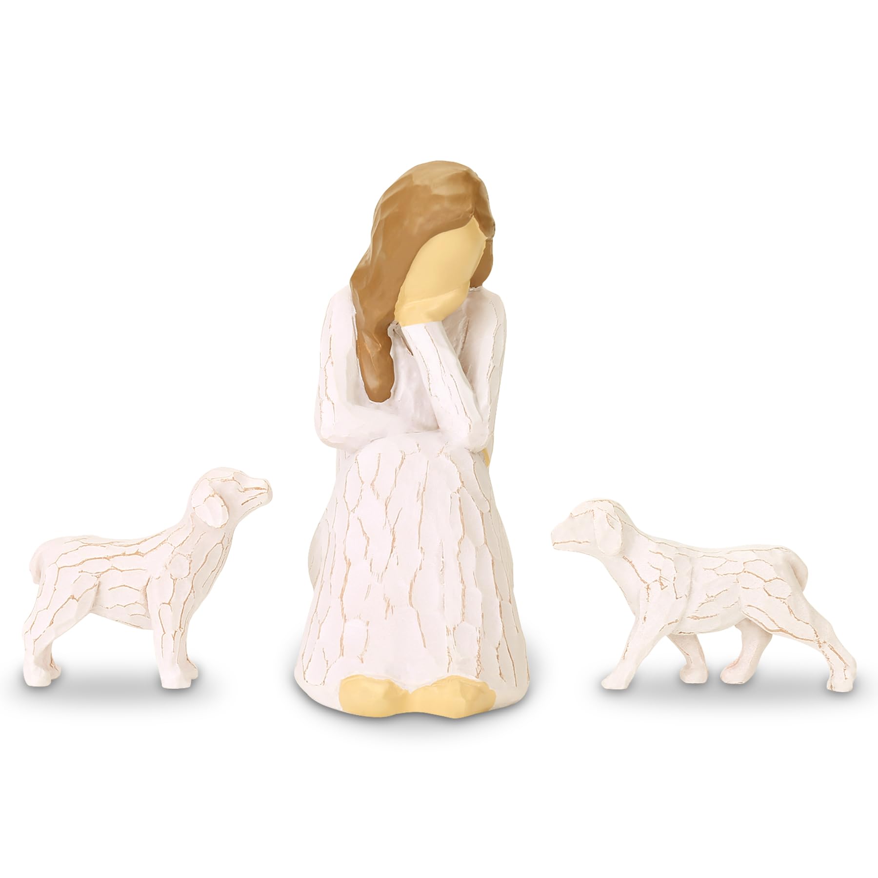 Cloonke Figurine Angel of Friendship Dog Memorial Gifts for Dog Lovers,Dog Memorial Gifts for Loss of Dog,Loss of Dog Sympathy Gift,Dog Bereavement Gifts,Dog Lovers Gifts for Women,Dog Mom Gifts