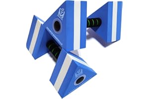 davidamy's gift Triangle Water Aerobic Exercise Foam Dumbbells Pool Resistance 1 Pair, Water Fitness Exercises Equipment for Weight Loss
