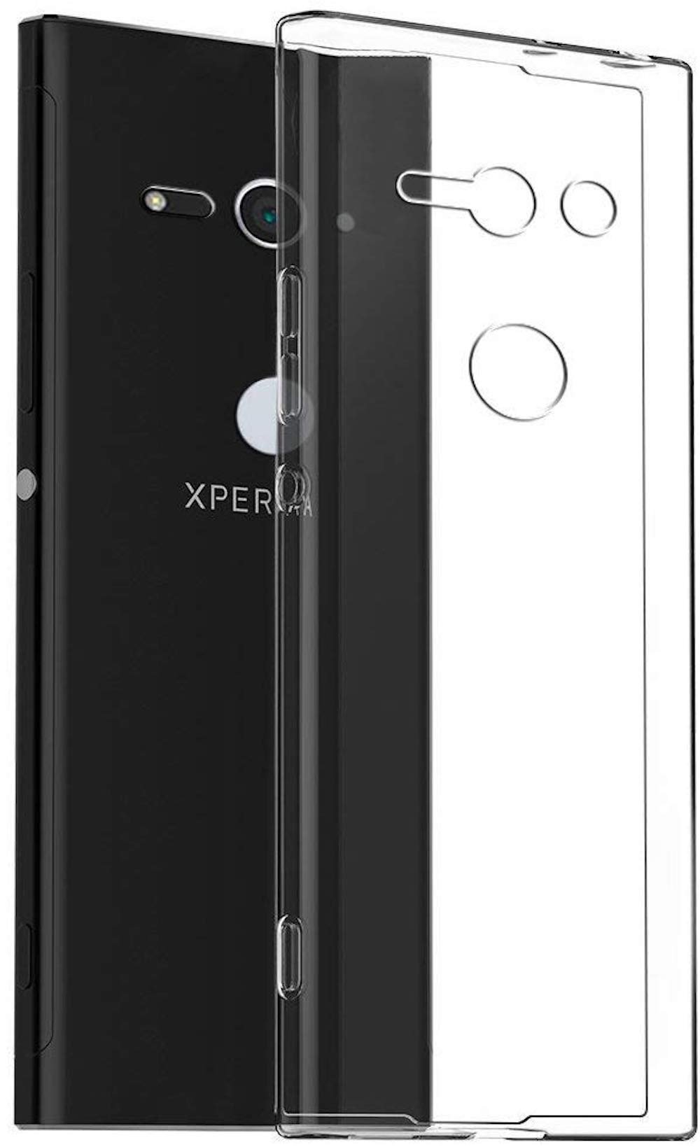 The Keep Talking Shop Phone Case For Sony Xperia XZ2 Compact Crystal Clear Protective Shockproof TPU Gel Silicone Back Cover - Transparent