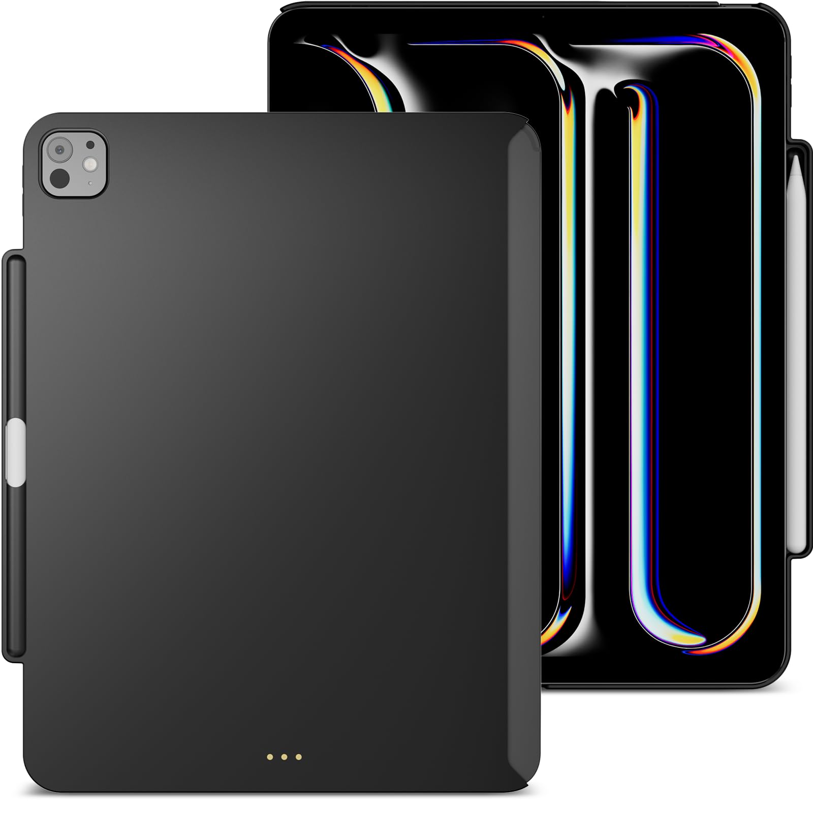 Photo 1 of MAGEASY CoverBuddy Lite for M4 iPad Pro 13" (2024) - iPad Pro Case Compatible with Magic Keyboard for iPad Pro (M4), with Apple Pencil Pro Pencil Holder - Black