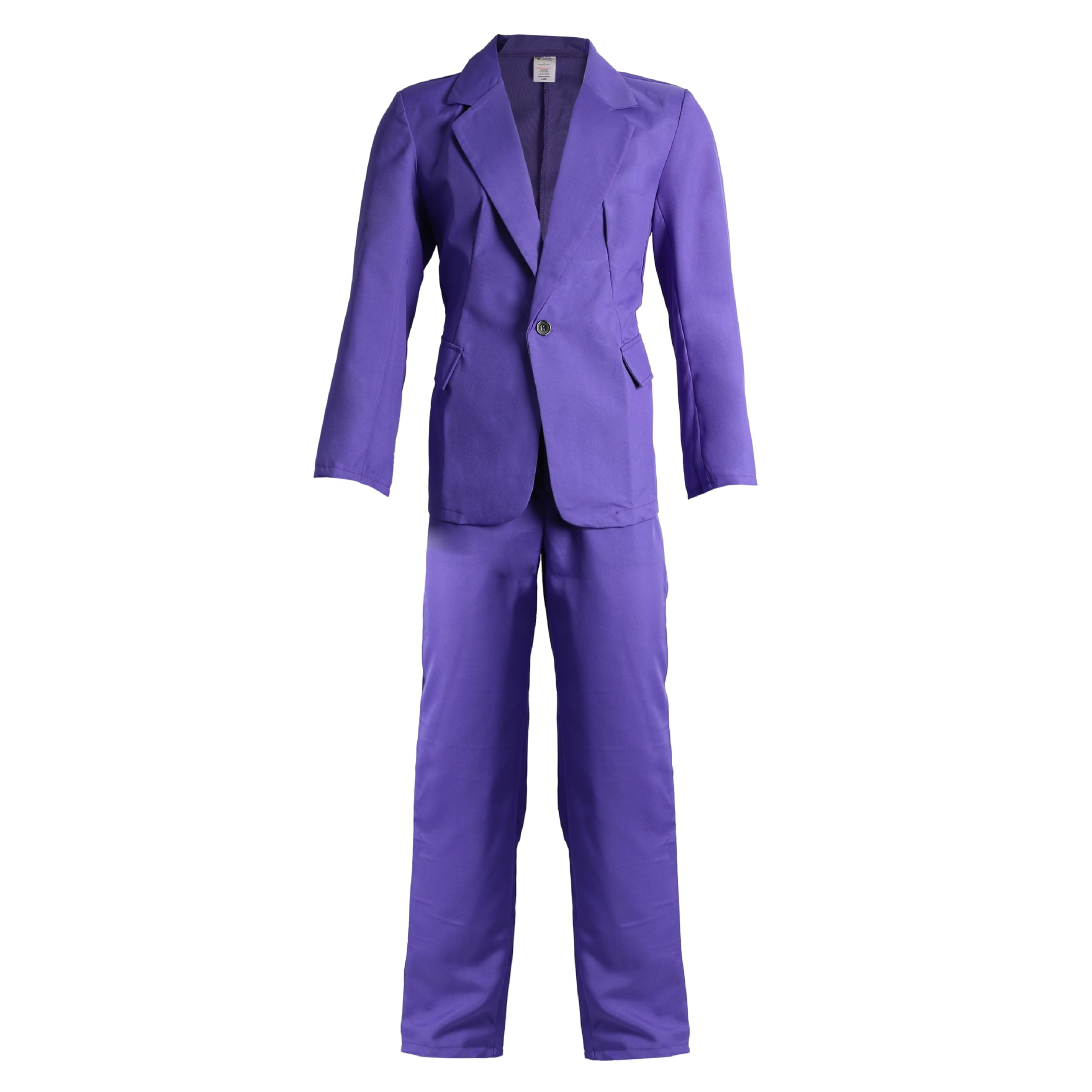 Mens Laughing Man Costume - Large - Purple Suit Movie Halloween Clown Suit Fancy Dress Costume