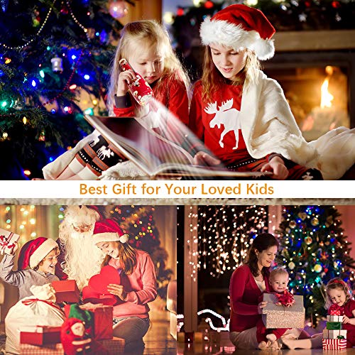 LED music Christmas Lights Projector,Handheld Kids Projection Flashlight with 32 unique images Light Show, Halloween Lights Decoration for Christmas Easter Halloween, Carnival and Birthday Party - Thumbnail 6