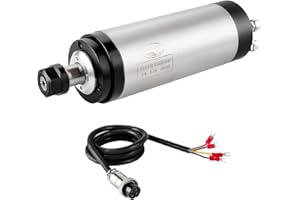 ZHONG HUA JIANG CNC Spindle CNC Motor 220V 2.2KW 2200W Quiet Water Cooled Spindle Motor 80mm 4 Bearings 24000RPM 400HZ for CNC Router Machine