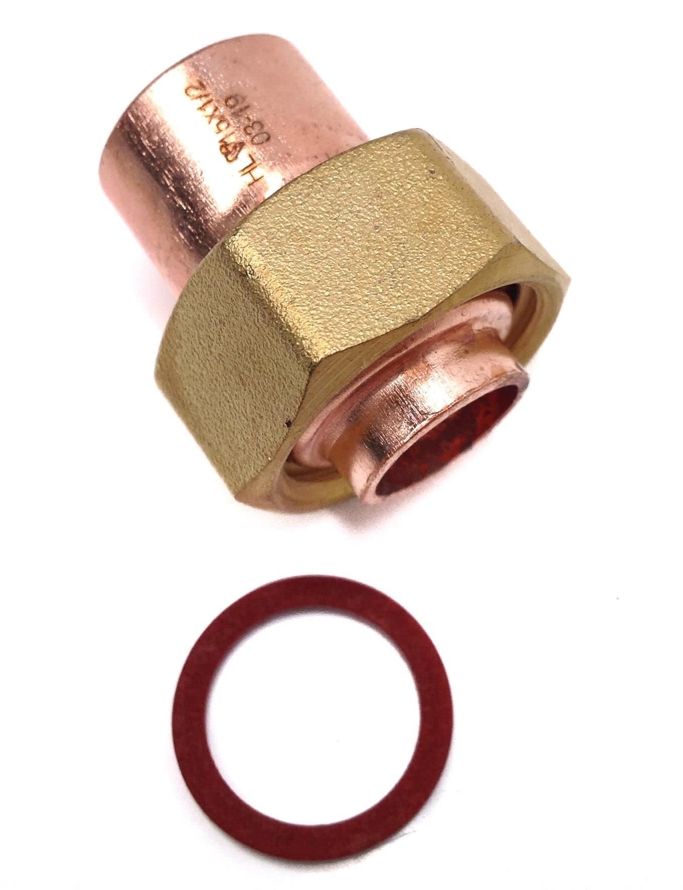 End Feed Straight Tap Connector - 22mm x 3/4" BSP - Pack of 5