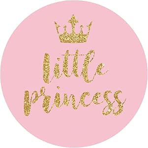 MAGJUCHE Pegatinas de la Corona de la Princesa Rosa Purpurina Dorada